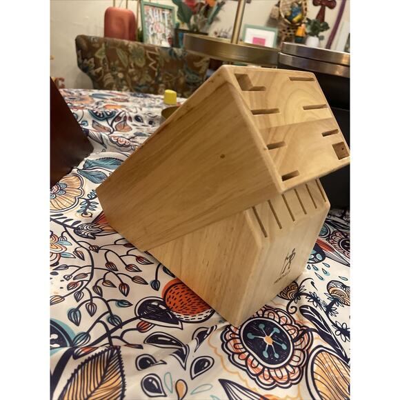 J.A. Henckels International Knife Block 14 Slot Wood Wooden Kitchen Block Only - Picture 2 of 3